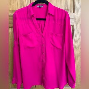 Hot pink Portofino shirt from Express